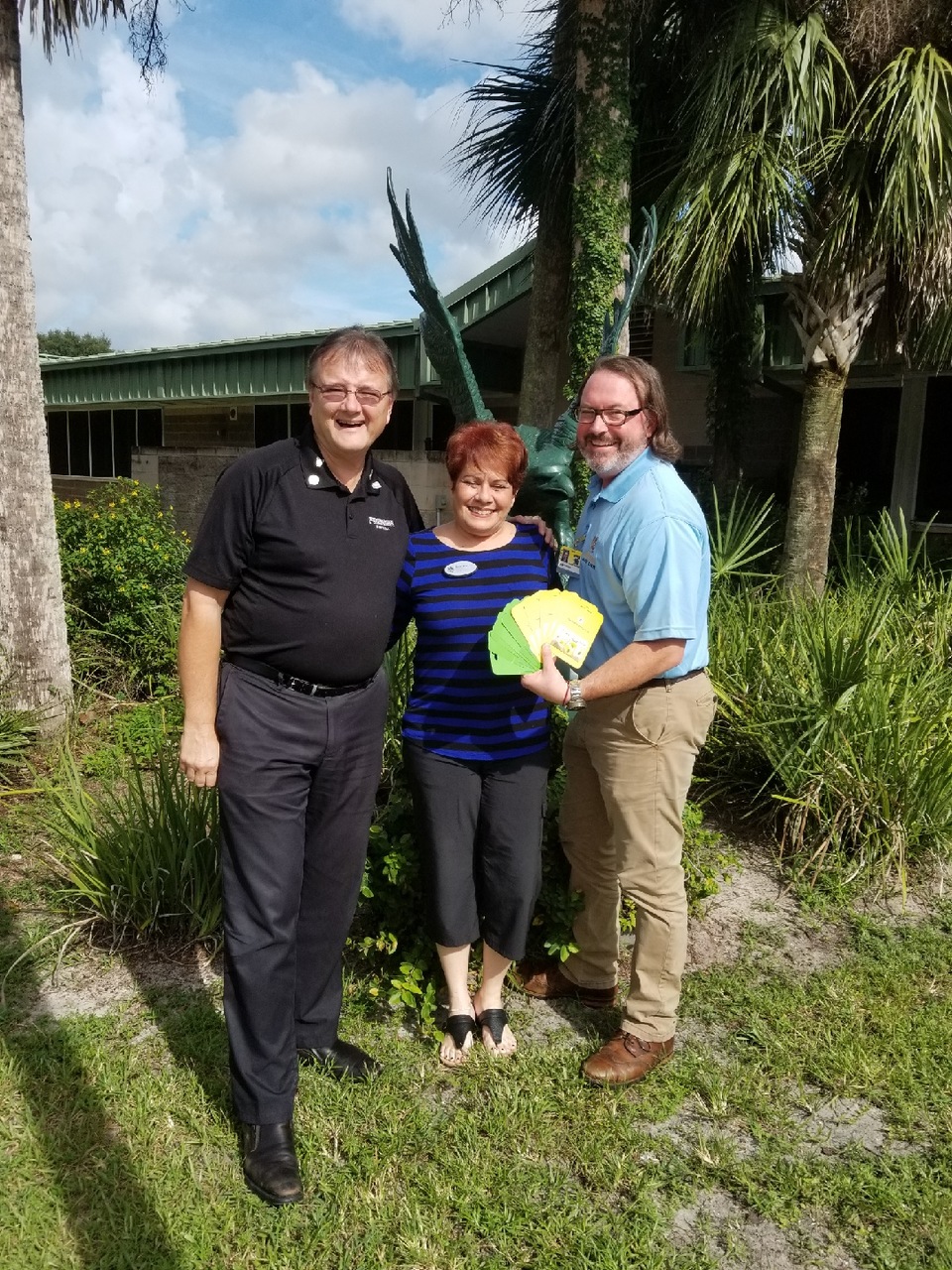 Premier Elevator's John Gill at Heritage Middle School